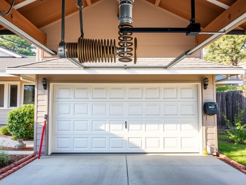 Garage Door Spring Repair editorial image for Palo Alto garage door service